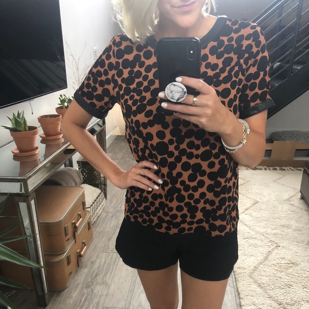 Animal print blouse